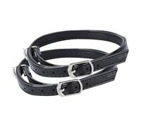 SUPVOX Correas de Tobillo Anticaída para Tacones Altos, Cordones Cruzados Desmontables en Color Negro Espejo, Accesorio Práctico para Zapatos de Fiesta y Uso Diario