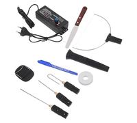 SUPVOX Cortador de Espuma Eléctrico 10 Piezas Bolígrafo y Alambre Caliente, Potencia Ajustable 0-27 W, Kit de Herramientas para Manualidades y Tallado Enchufe Europeo Ac220