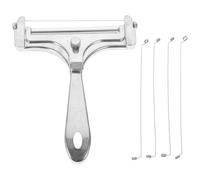 SUPVOX Cortador de Queso y Mantequilla de Acero Inoxidable Cable 304 Ajustable, Herramienta de Cocina para Cortar Lonchas, Utensilio para Queso en Bloque, Uso Doméstico y Profesional