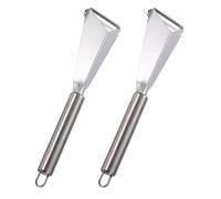 SUPVOX Cortadores de Tallado de Acero Inoxidable 2 Piezas, Cuchillos Pequeños para Trinchar Frutas y Verduras en Cocina y Restaurante, Herramienta Ligera y Compacta para Tallar Alimentos