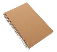 SUPVOX Cuaderno de Planificación Diaria en Espiral Cubierta de Kraft, Bloc de Notas Doméstico Tamaño Mediano para Oficina y Estudio, Planificador Académico Trimestral para Estudiantes