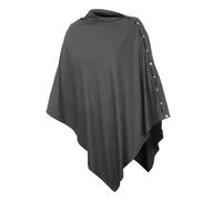 SUPVOX Cubierta de Lactancia Multifuncional y Funda para Cochecito de Ñiño para Mamás, Resistente al Viento, Muselina de Algodón, Uso al Aire Libre, Color Gris Oscuro, Plegable y Ligera