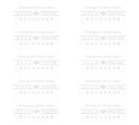 SUPVOX Cubierta de Vidrio Rojo Rompible para Alarma contra Incendios, Repuesto Resistente al Calor para Interruptor Manual, 10 Piezas para Estación Manual de Seguridad en Cocina