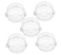 SUPVOX Cubiertas para Perillas de Estufa a Prueba de Niños para Bebés, Protección Doble Tapa, Material Duradero, Seguridad Infantil en Cocina de Gas, Pack de 5 Unidades