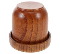 SUPVOX Cubilete de Madera Maciza Tapa y Dados para Juegos de Bar y Reuniones, Accesorios para Fiestas y Ktv Adultos