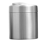 SUPVOX Cubo de Basura Pequeño 1,5 L de Acero Inoxidable 304 con Tapa Abatible, Mini Cesta para Baño y Escritorio, Bote Redondo Compacto para Oficina y Cocina