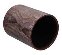 SUPVOX Cubo de Basura sin Tapa Imitación Madera 8l Redondo para Hogar y Oficina Bote de Basura Multiusos Reciclaje Papelera para Baño Cocina Dormitorio