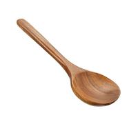SUPVOX Cuchara Sopera de Madera de Teca sin Pintura, Pala Ovalada para Cocina, Utensilio de Cocina de Mango Largo, Vajilla de Madera Práctica para Restaurante y Uso Doméstico