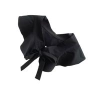 SUPVOX Cuello Falso de Mujer Negro Estilo Falbala Volante, Tejido de Punto, Decorativo y Versátil para Camisas y Blusas, Accesorio de Ropa Elegante para Uso Diario
