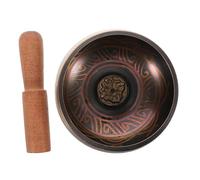 SUPVOX Cuenco De Canto De Cobre Para Con Martillo De Madera Cuenco Espiritual Para Yoga y Relajación