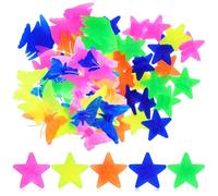 SUPVOX Cuentas de Plástico para Bicicleta y Niña, 62 Piezas para Radios de Rueda, Decoración Colorida Estrellas, Mariposas y Peces, Accesorios para Bicicletas Infantiles