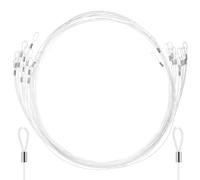 SUPVOX Cuerda Transparente de Nailon 12 Piezas de 1,5 M Doble Bucle para Colgar Cuadros, Alambre Invisible Resistente para Decoración y Manualidades, Cordón Colgante para Enmarcado