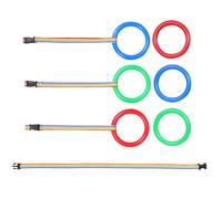 SUPVOX Cuerdas de Seguridad para 6 Piezas Multicolor 2 Azules 2 Verdes 2 Rojas Riendas para Caminar Preescolar de Tela Suave Arnés Infantil para Guiar Grupos en Aula y Exterior