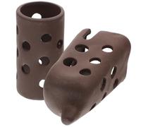 SUPVOX Cueva Decorativa para Acuarios 2 Unidades De Cerámica Morada Decoración Creativa Adecuada para Peceras