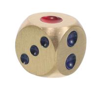 SUPVOX Dados de Latón Pintados para Accesorios Coloridos para rol DIY y Decoración Dados Metálicos Multi Facetas