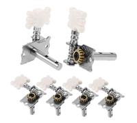 SUPVOX de Afinación para Guitarra 6piezas Cabeza de Flor Blanca y Doble Orificio Repuestos de Mecanismo de Afinación Accesorios para Ukelele y Eléctricas