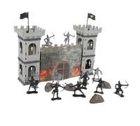 SUPVOX de Antiguo Juego de Guerra para Niños Set de 10 Figuras de Caballería Caballos Decoración de Mesa de Arena Juguetes de Plástico para Actividades Interactivas