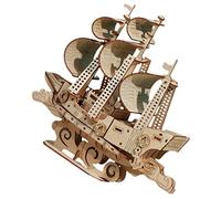 SUPVOX de Barco 3D Educativos de Madera Maqueta DIY Desarrollo Cognitivo Navidad y Cumpleaños 1