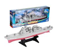 SUPVOX de Barco Destructores de Misiles de Plástico Resistente Decoración para Dormitorio Infantil Juguete Naval para Regalo de Cumpleaños Maqueta Estática de Buque de Guerra