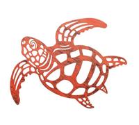 SUPVOX Decoración Artística de Pared Tortuga de Hierro Hueca Colgante Metálico para Jardín y Hogar Adorno Resistente y Duradero para Sala Porche y Estudio