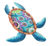 SUPVOX Decoración de Pared de Tortuga de Hierro Azul Resistente al Desgaste y Ligera para Interiores y Exteriores, Arte Mural Único y Hermoso para Decoración del Hogar
