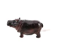 SUPVOX Decoración Neumática Hippo Burbujeador De Aire para Acuario Estatua De Hipopótamo Realista Decoración De Pecera para Peces