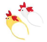 SUPVOX Diadema de Pollo Único para Fiestas Jungla y Cumpleaños, Tejido Resistente al Desvanecimiento Que Se Mantiene en Su Lugar, Accesorio Decorativo Pelo