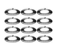 SUPVOX Diadema Elástica Circular Negra Peine de Plástico, 12 Unidades, Accesorio Ligero E Invisible para Peinado Rápido y Control de Cabello en Mujer y Niña
