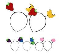 SUPVOX Diademas Divertidas de Frutas 6 Piezas para Fiestas Diadema de Sandía y Accesorios de Cabello Coloridos para Mujer y Diseño Suave y Cómodo para Vacaciones y Eventos Festivos