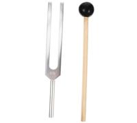 SUPVOX Diapasón de Aluminio con Martillo y Paño de Limpieza Instrumento de Percusión para Meditación Yoga y Afinación de Guitarra Equilibrio Energético y Trabajo de Chakras