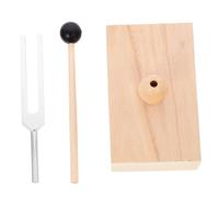 SUPVOX Diapasón y Mazo, Aleación de Aluminio de 528hz con Resonador de Madera Sonido Puro y Cálido para Meditación y Técnicas de Relajación