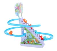 SUPVOX Dinosaurios para Tobogán Eléctrico y Escalera Juguete Educativo con Música y Luces Estimula Pensamiento y Coordinación Visual para Regalo Infantil