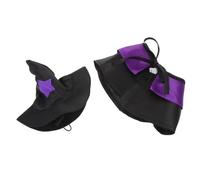 SUPVOX Disfraces Navideños para Mascotas de Mago para Cosplay de Halloween Sombrero de Bruja para Perro Disfraz de Bruja para Mascota para Fiestas de Temática Navideña y Halloween