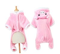 SUPVOX Disfraz De Perro Forma De Cerdo Rosa Traje De Halloween y Navidad Ropa Divertida para Mascotas Talla XL