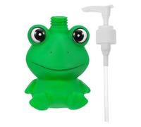 SUPVOX Dispensador de Jabón Líquido Capacidad 300ml Diseño de Rana Verde Plástico Resistente, Fácil de Recargar y Limpiar para Baño y Almacenamiento de Líquidos