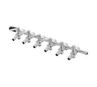 SUPVOX Distribuidor De Oxígeno para Acuario Válvula De Control De Flujo De Aire De Vías Divisor De Tubo De Aire Plateado para Peceras y Sistemas De Aireación
