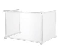 SUPVOX Divisor de Escritorio Transparente 46x31x31 Cm, Panel Protector contra Estornudos para Oficina y Escuela, Tablero Divisor de Pantalla Portátil y Resistente para Exámenes y Trabajo