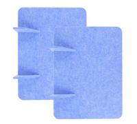 SUPVOX Divisores de Escritorio de Fieltro 2 Piezas 30x40 Cm Color Azul Claro, Paneles de Privacidad sin Perforación para Oficina y Aulas, Mamparas Insonorizadas para Reducción de Ruido