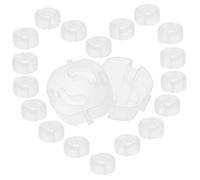 SUPVOX Enchufes para Niños 20 Pcs Cubiertas de Seguridad para Enchufes Eléctricos de Plástico Aislantes Instalación Material Abs Uso Doméstico para Bebés