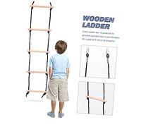 SUPVOX Escalera de Madera para Escalada al Aire Juguete de Recreación Infantil Resistente y Seguro para Entrenamiento y Desarrollo para Jardín y Patio