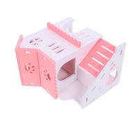 SUPVOX Escondite para Hámster Casa para Cobayas Villa De Juguete para Chinchillas Escondite Una Casa Pequeña para Hámsters Conejillos De Indias y Ratas Minijaula De Tu Mascota