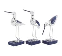 SUPVOX Esculturas Decorativas de Aves Marinas de Madera, 3 Piezas Variadas Estilo Mediterráneo, Adornos Artesanales para Decoración del Hogar, Accesorios para Fotos y Estilo