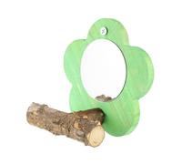 SUPVOX Espejo De Percha para Loros De Parrot Toys Espejo Acrílico para Loros Accesorio para Mascotas