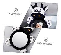 SUPVOX Espejo para Coche Niña Asiento Trasero Espejo Retrovisor Giratorio Ajustable Gran Ángulo Panorámico para Bebés y Recién Nacidos Fácil Instalación y Diseño Duradero