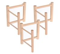 SUPVOX Espejo para Jaula De Loros 3 Unidades De Acero Inoxidable Incluye Percha Colgante Y Juguete