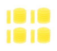SUPVOX Esponja de Filtro Incorporada para Acuario Esponja de Prefiltro Reemplazable Amarilla de Algodón Grueso 5 Piezas Portátiles para Suministro de Filtros en Peceras