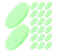 SUPVOX Esponjas para Cangrejo Ermitaño 30 Unidades, Esponja Marina Natural Verde 60 Mm Diámetro X 8 Mm Grosor, Accesorio para Mantener Humedad en Tanque y Terrario de Mascotas