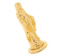 SUPVOX Estatua de Santa María Miniatura Dorada, Figura Religiosa Navideña para Decoración de Hogar y Altar, Escultura Mariana Compacta Resistente para Meditación y Adornos Dorados