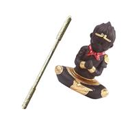 SUPVOX Estatua Pequeña de Arenisca Wukong para Acuario Figura Mitológica Resistente al Agua con Base Estable Decoración Zen para Jardín y Mascota de Té Creativa