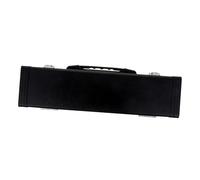 SUPVOX Estuche Negro para Flauta Travesera de PU Cuero Resistente Golpes Caja Ligera Asa Retráctil Organizador y Almacenamiento Portátil para Accesorios de Flauta